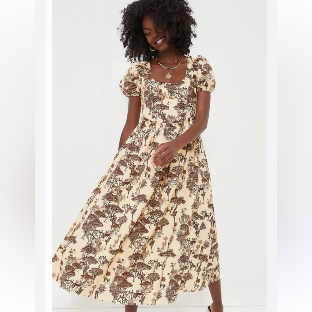 NWT Tuckernuck Hyacinth House Safari Toile Midi Dress
